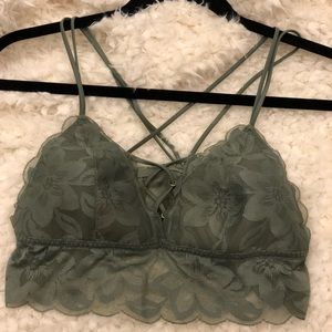 VS Lacey Green Bralette - Great Condition!